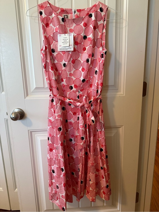 Anne Klein Dresses & Skirts - Anne Klein Coral and Black Polka Dot Dress